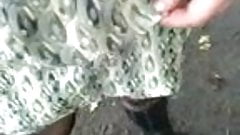 spacer po lesie w kozaczkach, bluzeczce i bodystockings